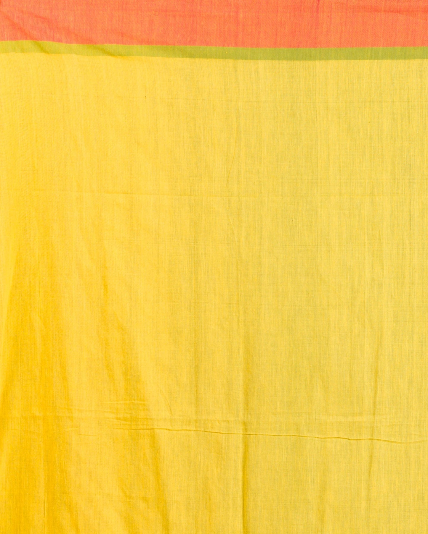 Women's Yellow handwoven cotton saree