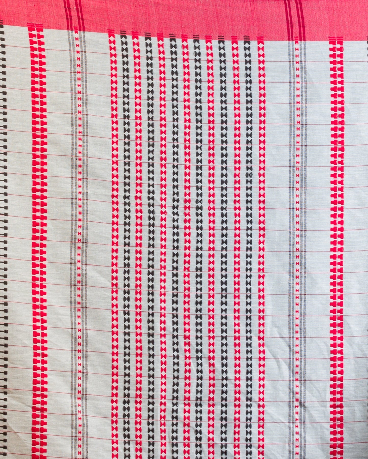 Women's Off white handwoven cotton saree