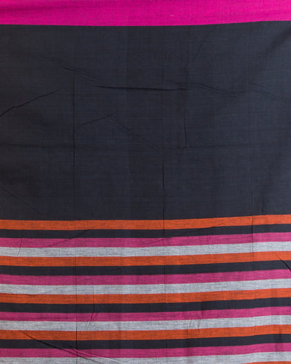 Women's Grey handwoven cotton saree