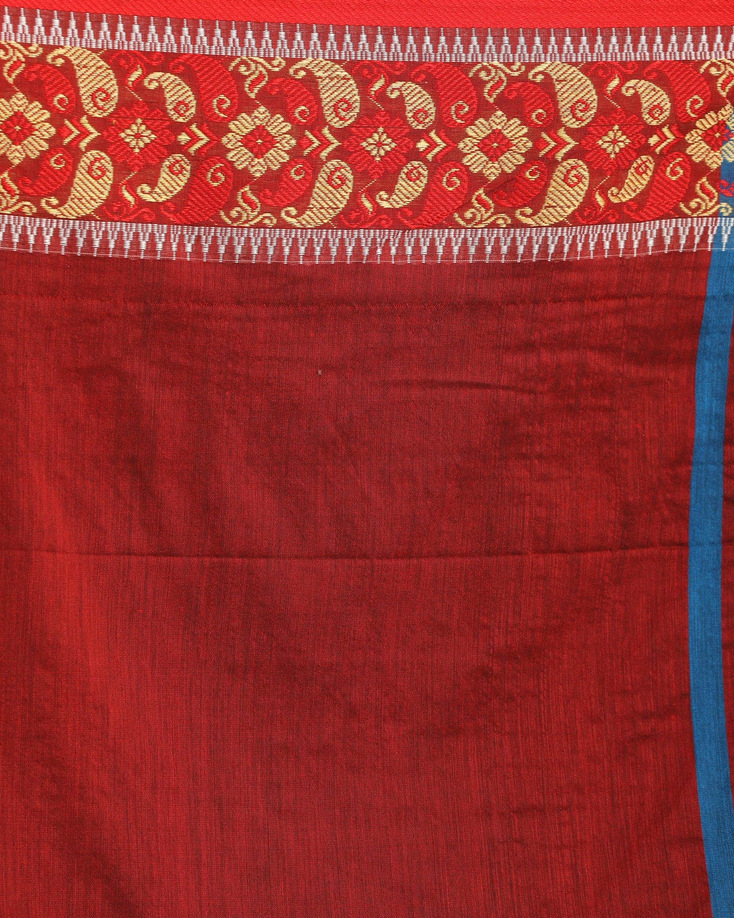 Women's Blue Handloom Cotton Tangail Saree