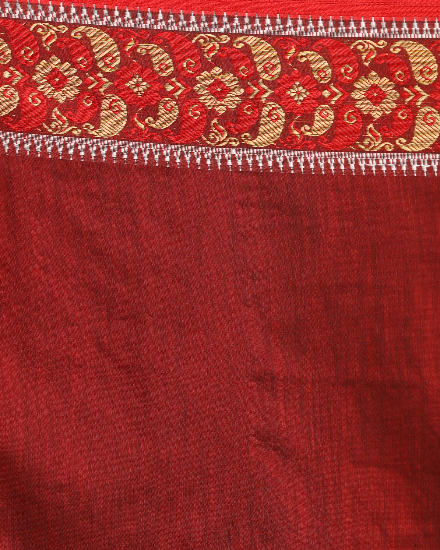 Women's Deep Teal Handloom Cotton Tangail Saree