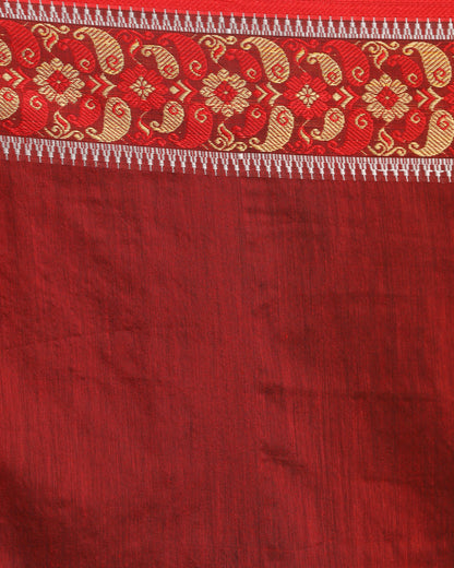 Women's Deep Teal Handloom Cotton Tangail Saree