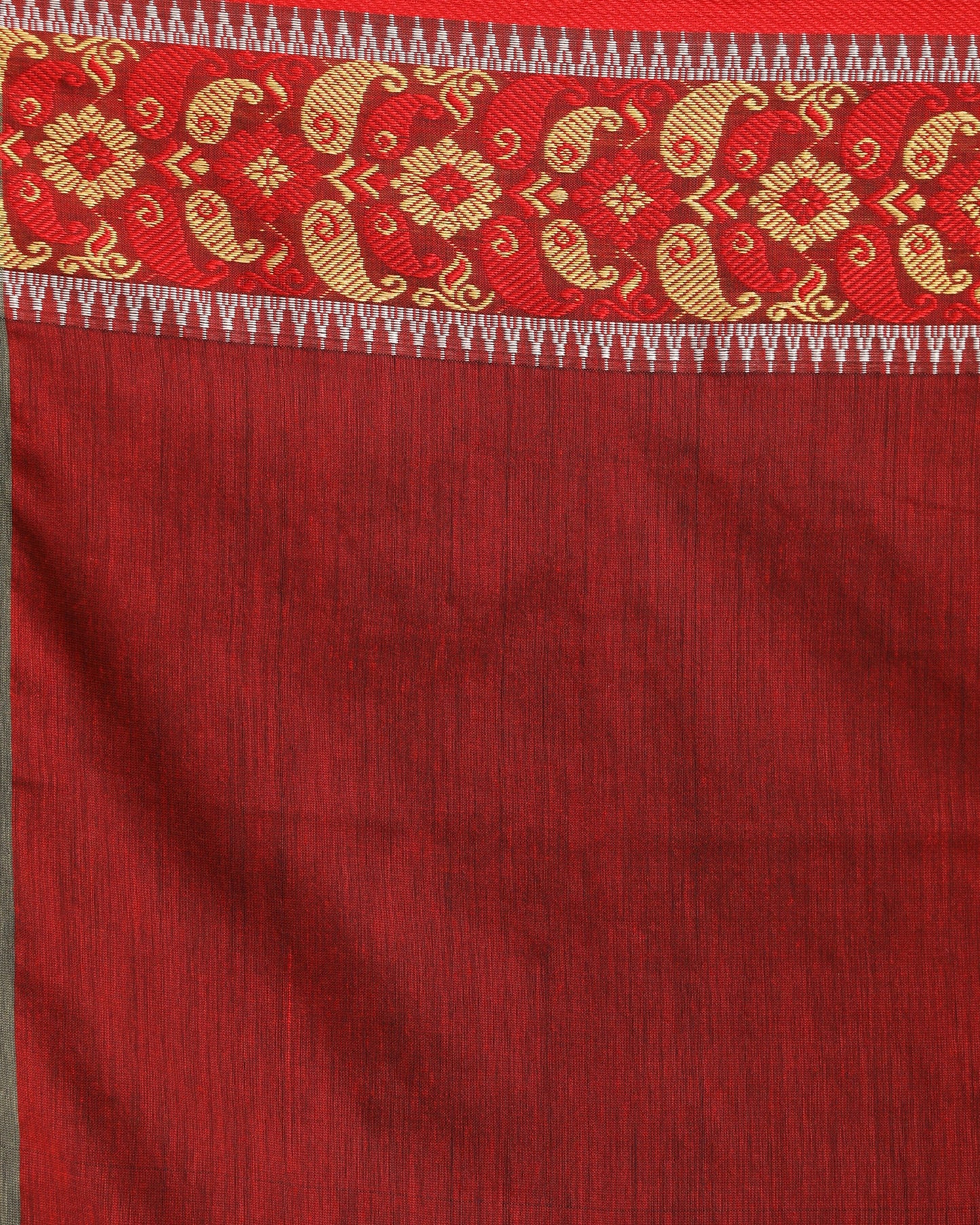 Women's Pastel Grey Handloom Cotton Tangail Saree