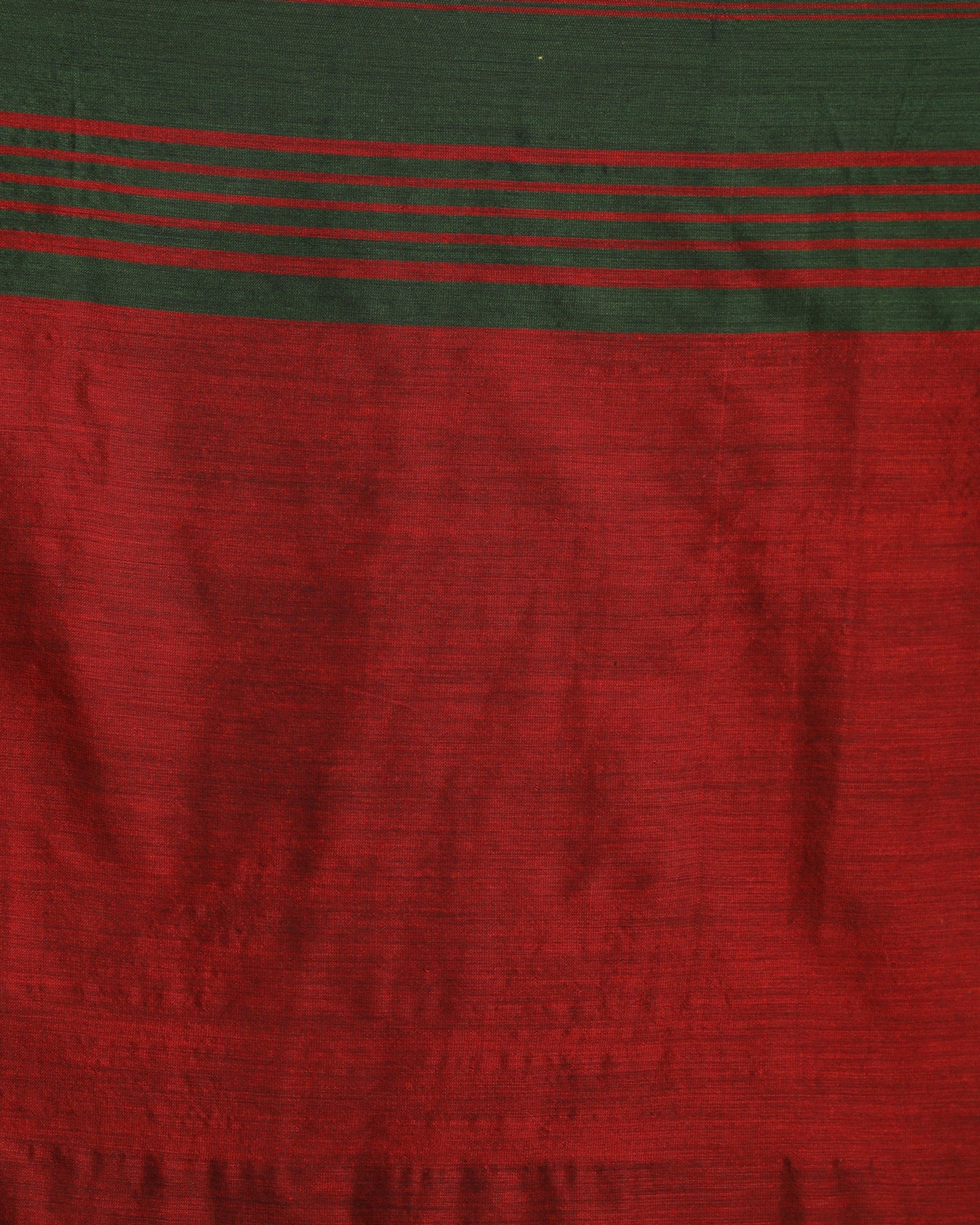 Women's Dark Green Handloom Cotton Tangail Saree