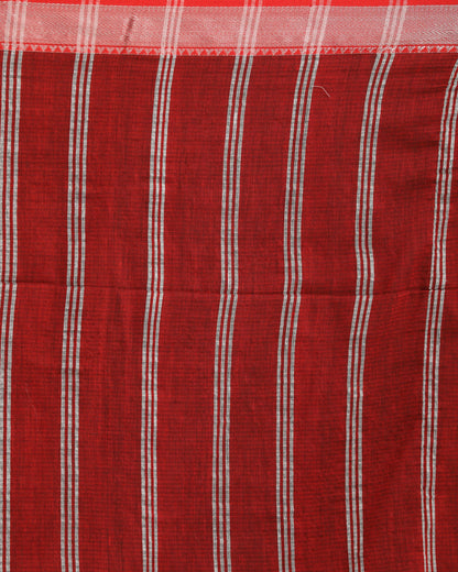 Women's Mustard Handloom Cotton Tangail Saree