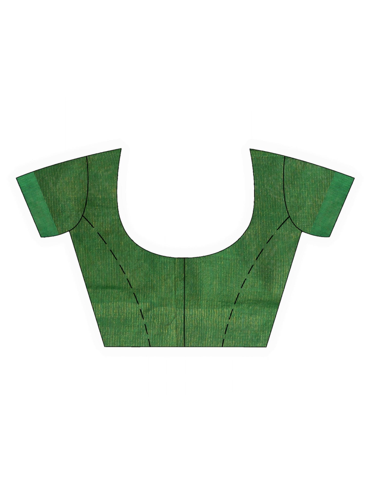 Women's Green Handweven Cotton Blend Jamdani handloom Saree