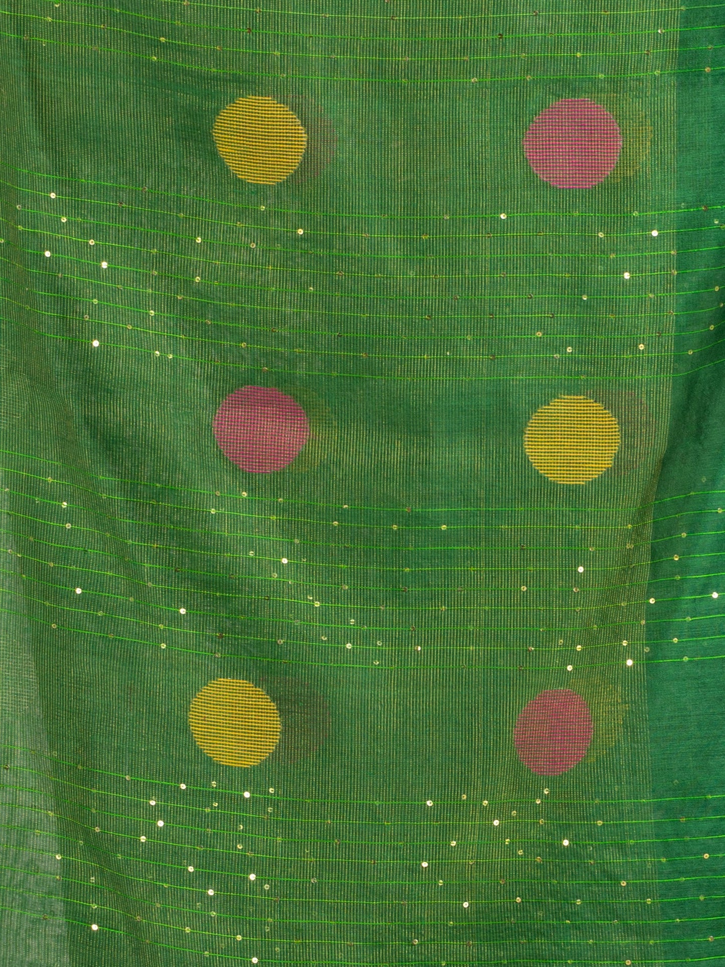 Women's White Black Stipe Handwoven Cotton Jamdani handloom Saree