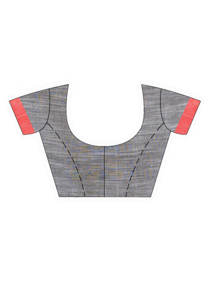 Women's Pink Handwoven Cotton Jamdani handloom Saree