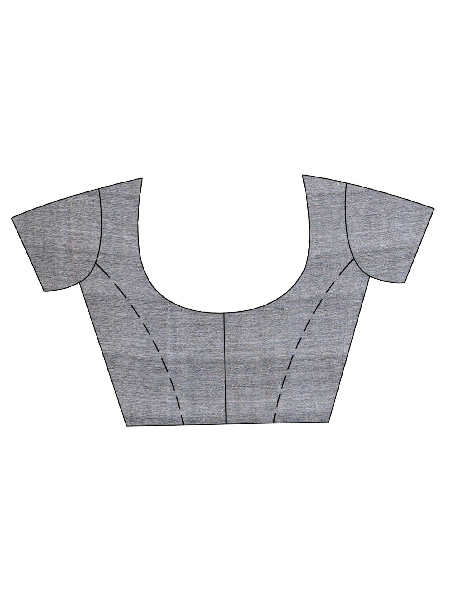 Women's Grey Handwoven Cotton Jamdani handloom Saree