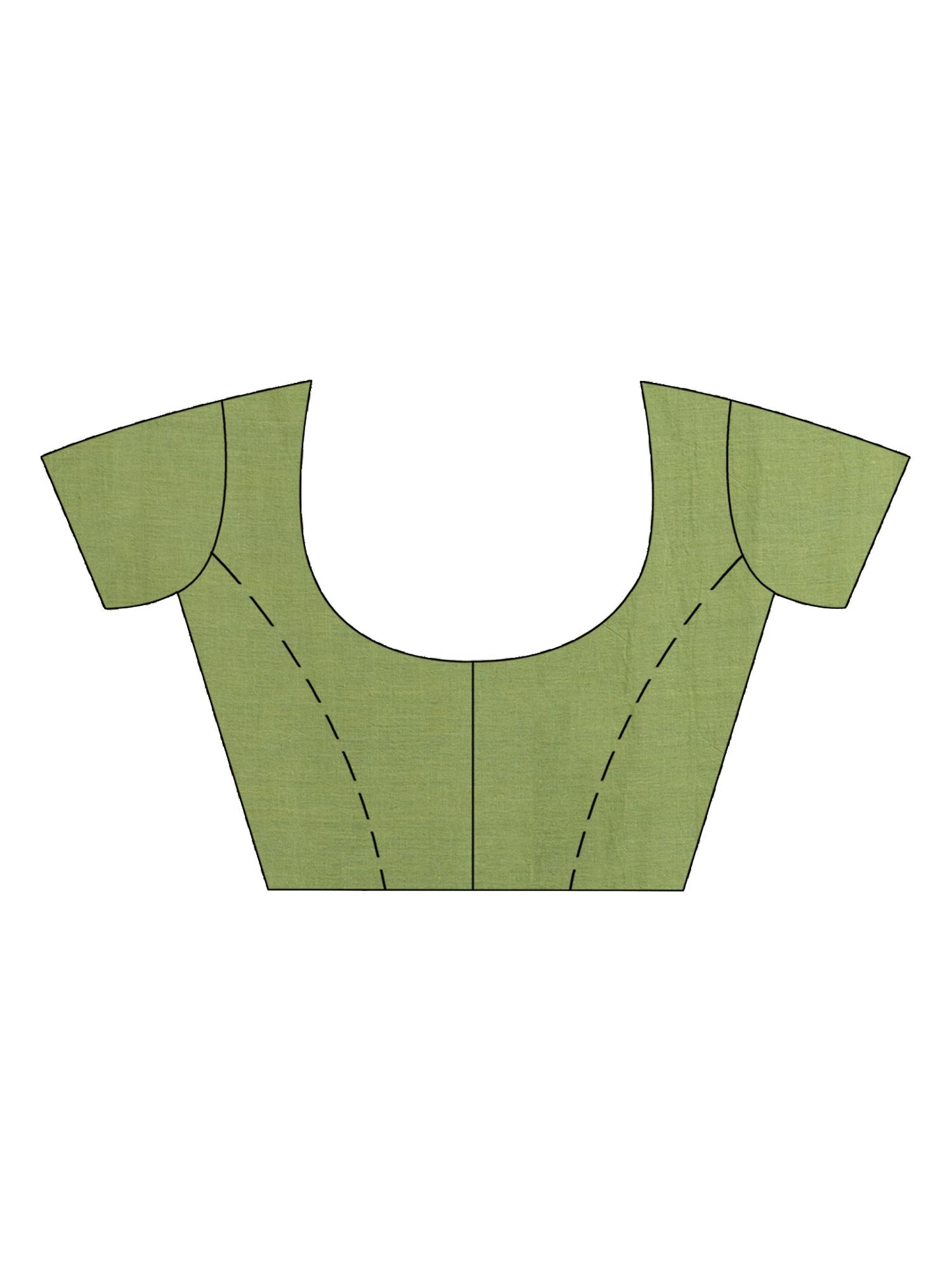 Women's Sage Green Handwoven Cotton Jamdani handloom Saree