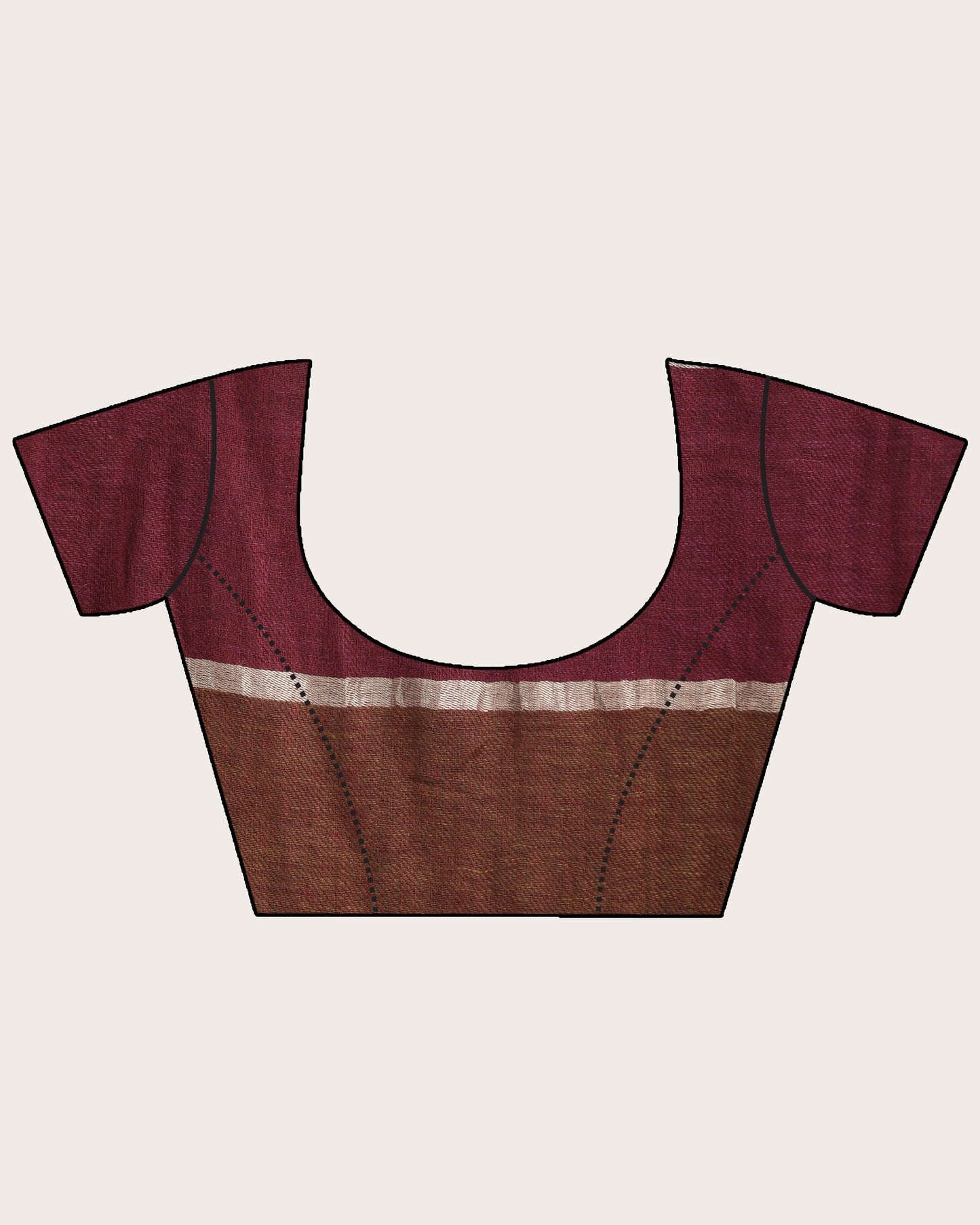 Women's Multicolour Traditional Handloom Check Linen Saree