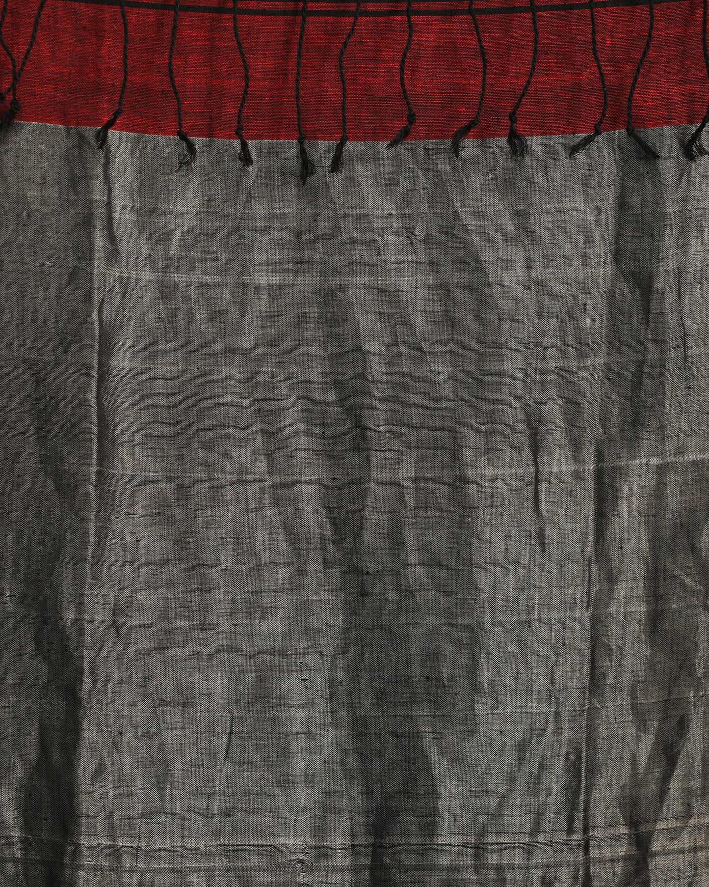 Women's Multicolour Traditional Handloom Check Linen Saree