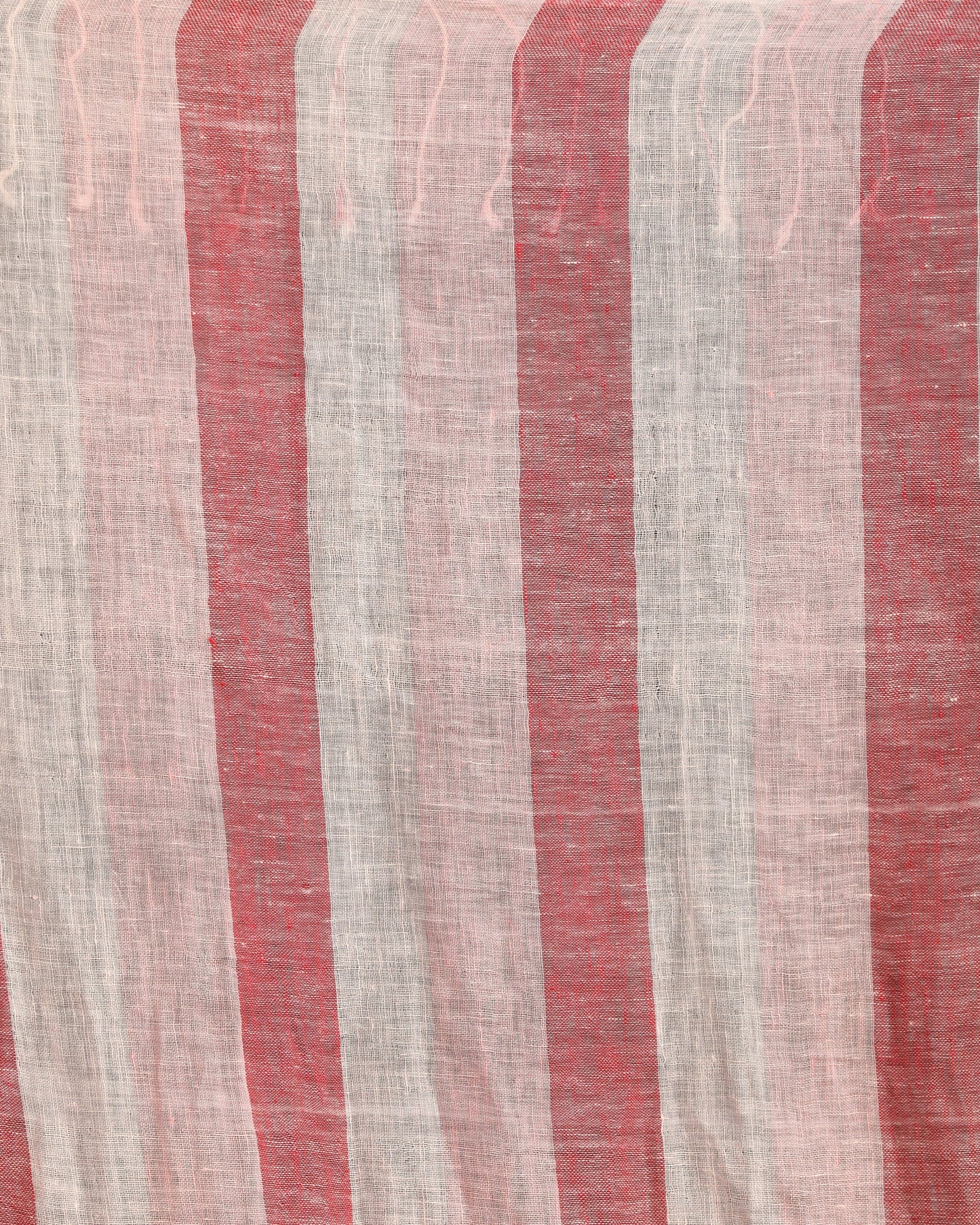 Women's Multicolour Check Traditional Handloom Linen Saree