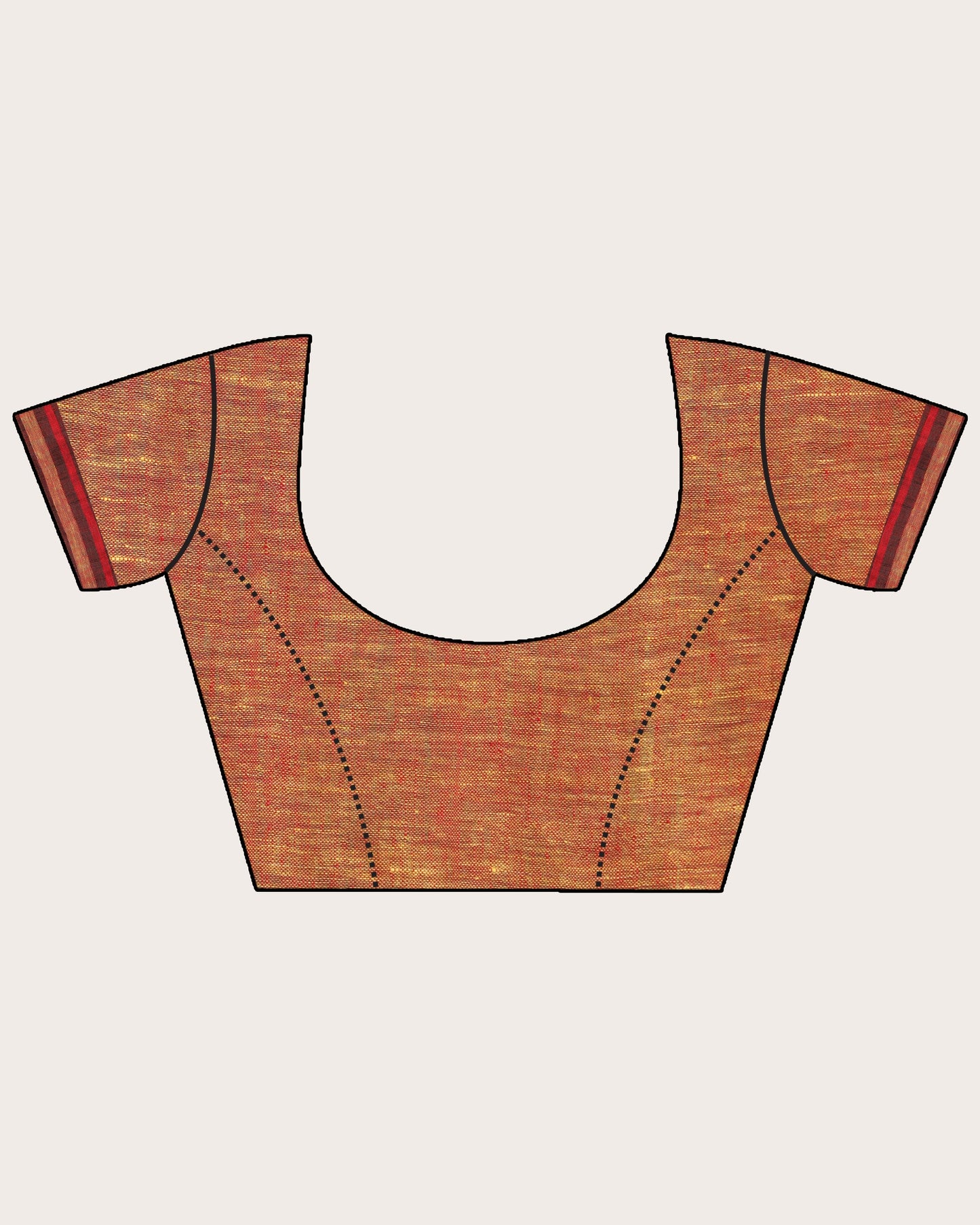 Women's Maroon Lime Traditional Handloom Linen Saree