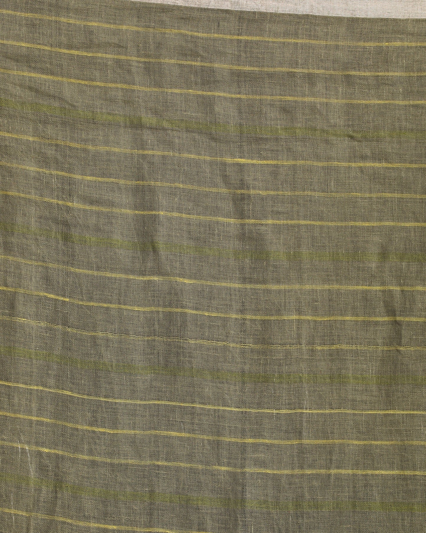 Women's Medium Spring Bud Traditional Check Linen Handloom Saree
