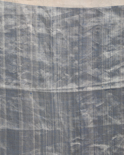 Women's Multicolour Traditional Handloom Check Linen Saree