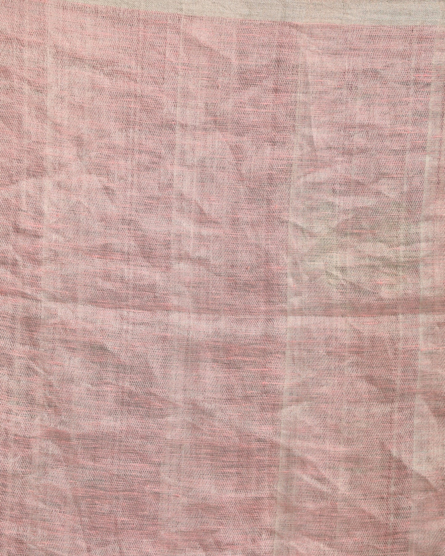 Women's Multicolour Traditional Handloom Check Linen Saree