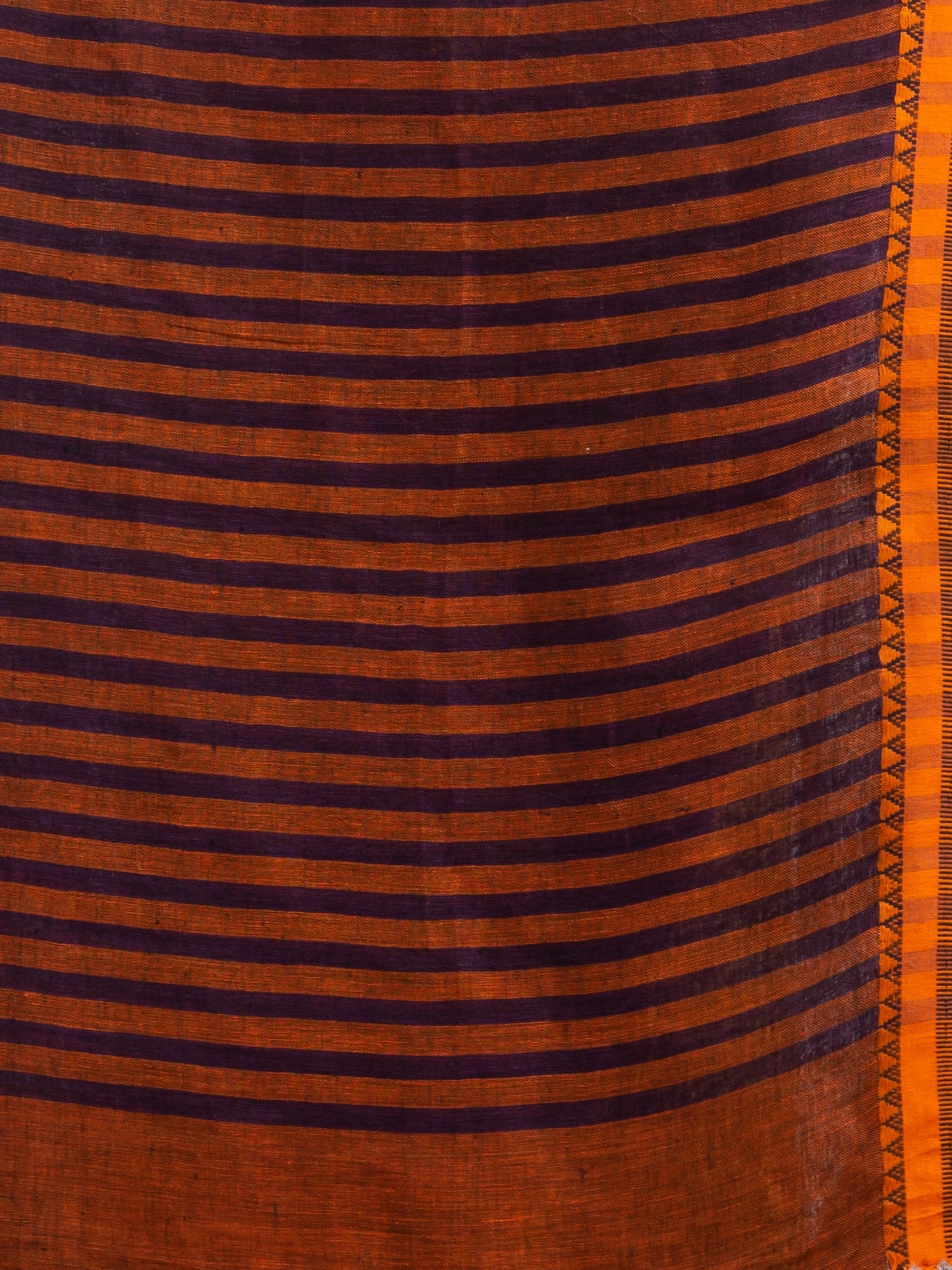 Women's Purple with multe colour pallu in jacquard design Handwoven linen Saree
