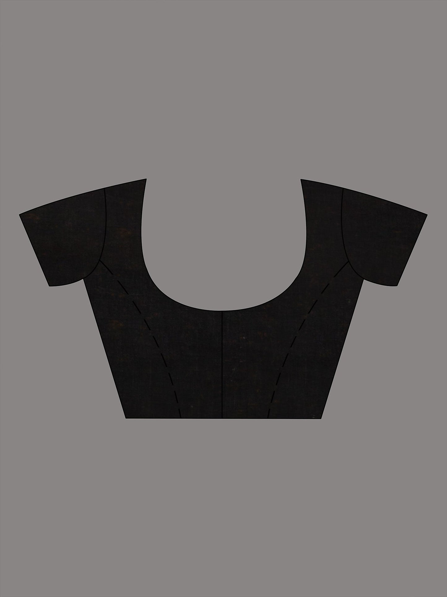 Women's Black jamdani handwoven linen saree