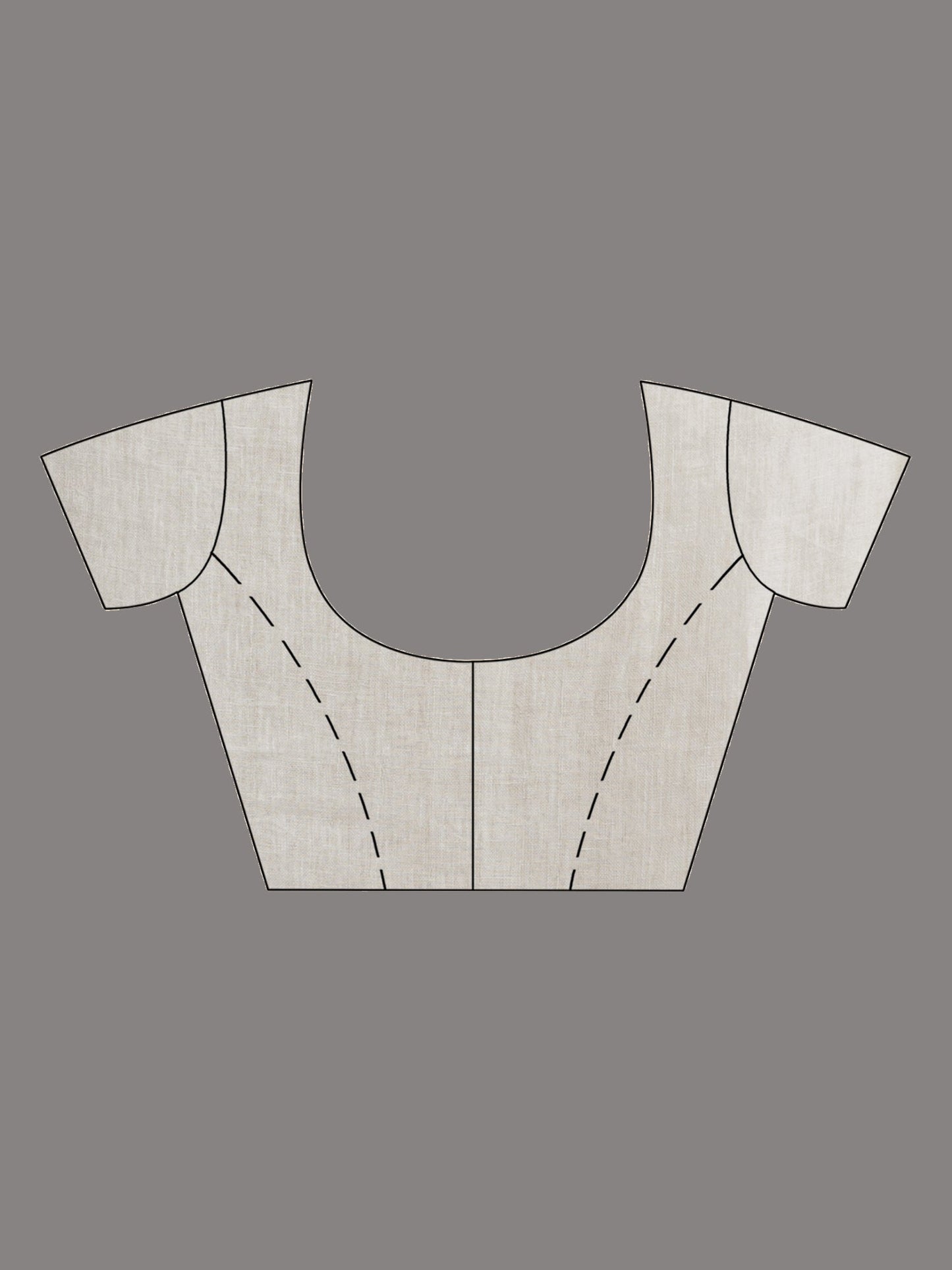 Women's White jamdani handwoven linen saree