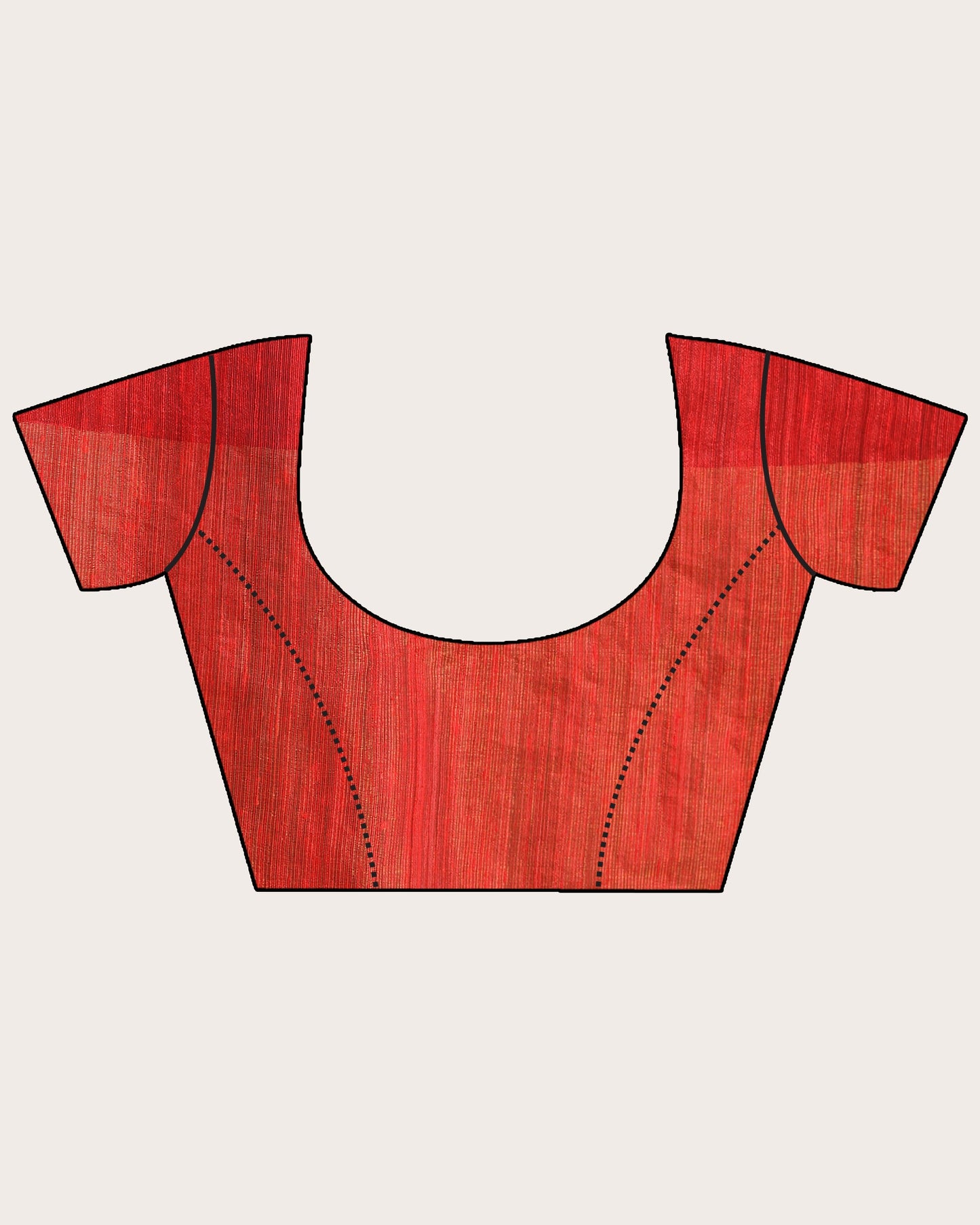 Women's Red Matka Silk Handloom Traditional Sequin Jamdani Saree