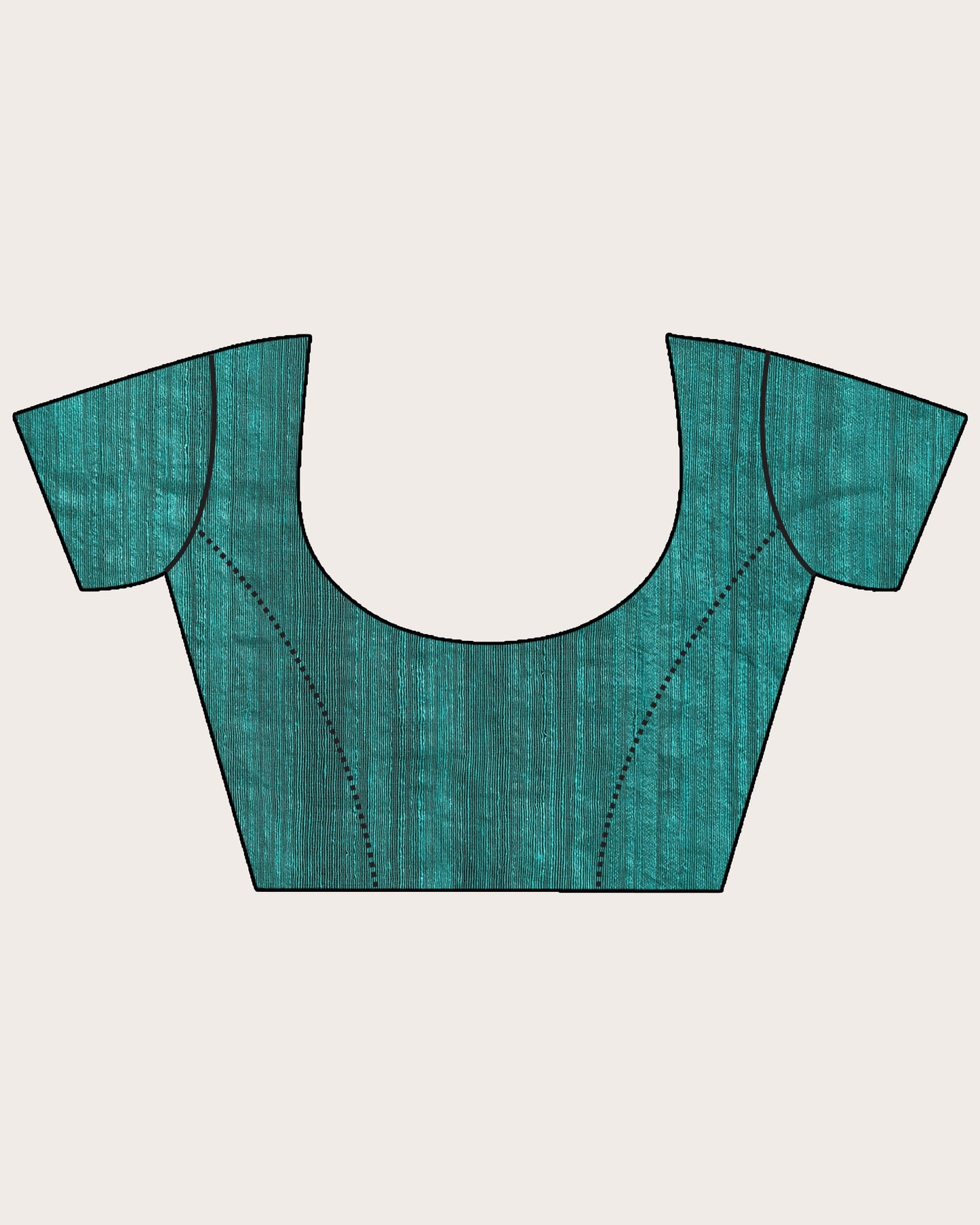 Women's Teal Matka Silk Handloom Traditional Sequin Jamdani Saree