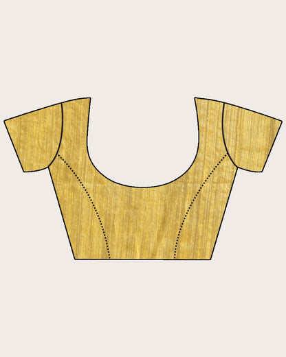 Women's Yellow Matka Silk Handloom Traditional Jamdani Saree