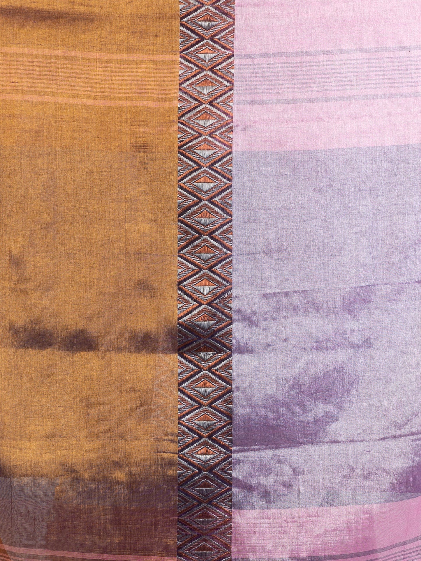 Women's Gold pink Madhumani Jacquard handloom Saree