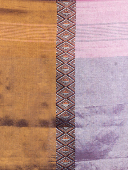 Women's Gold pink Madhumani Jacquard handloom Saree