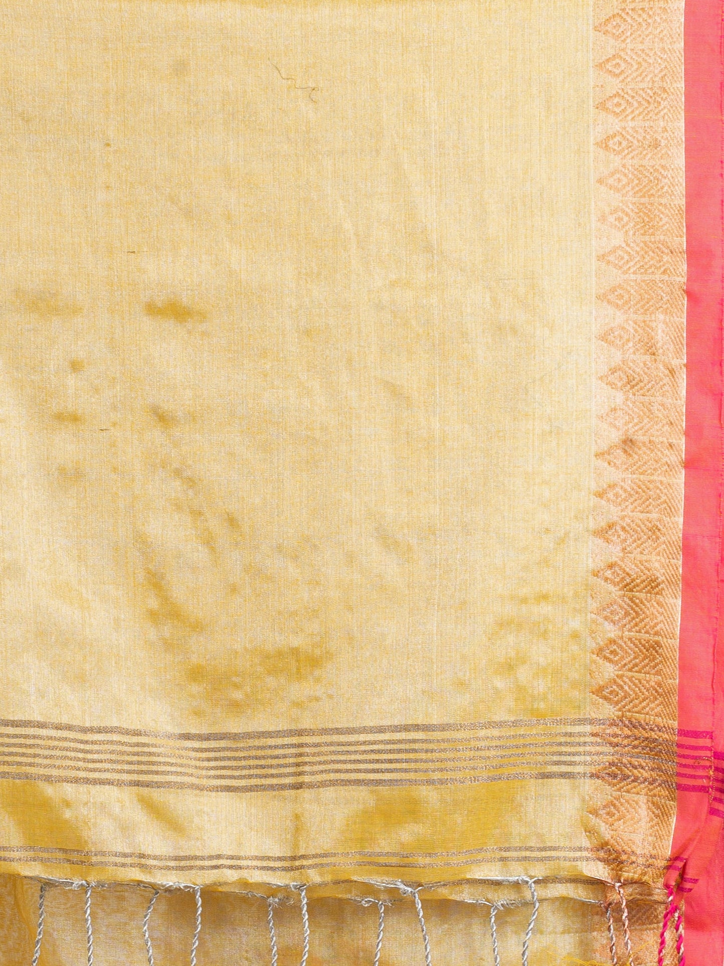 Women's Chiku Colour Zari Cotton Tissue Jacquard Border handloom handloom Saree
