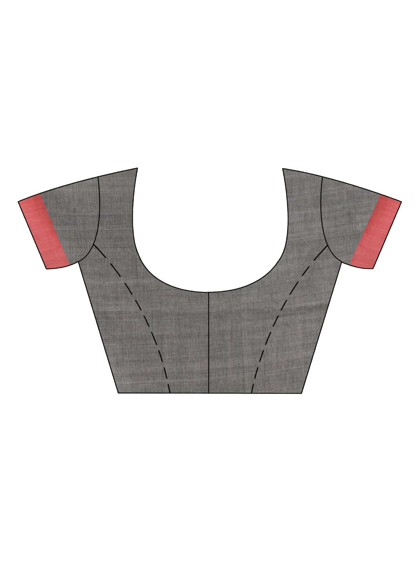 Women's Medium grey cotton handwoven jamdani saree