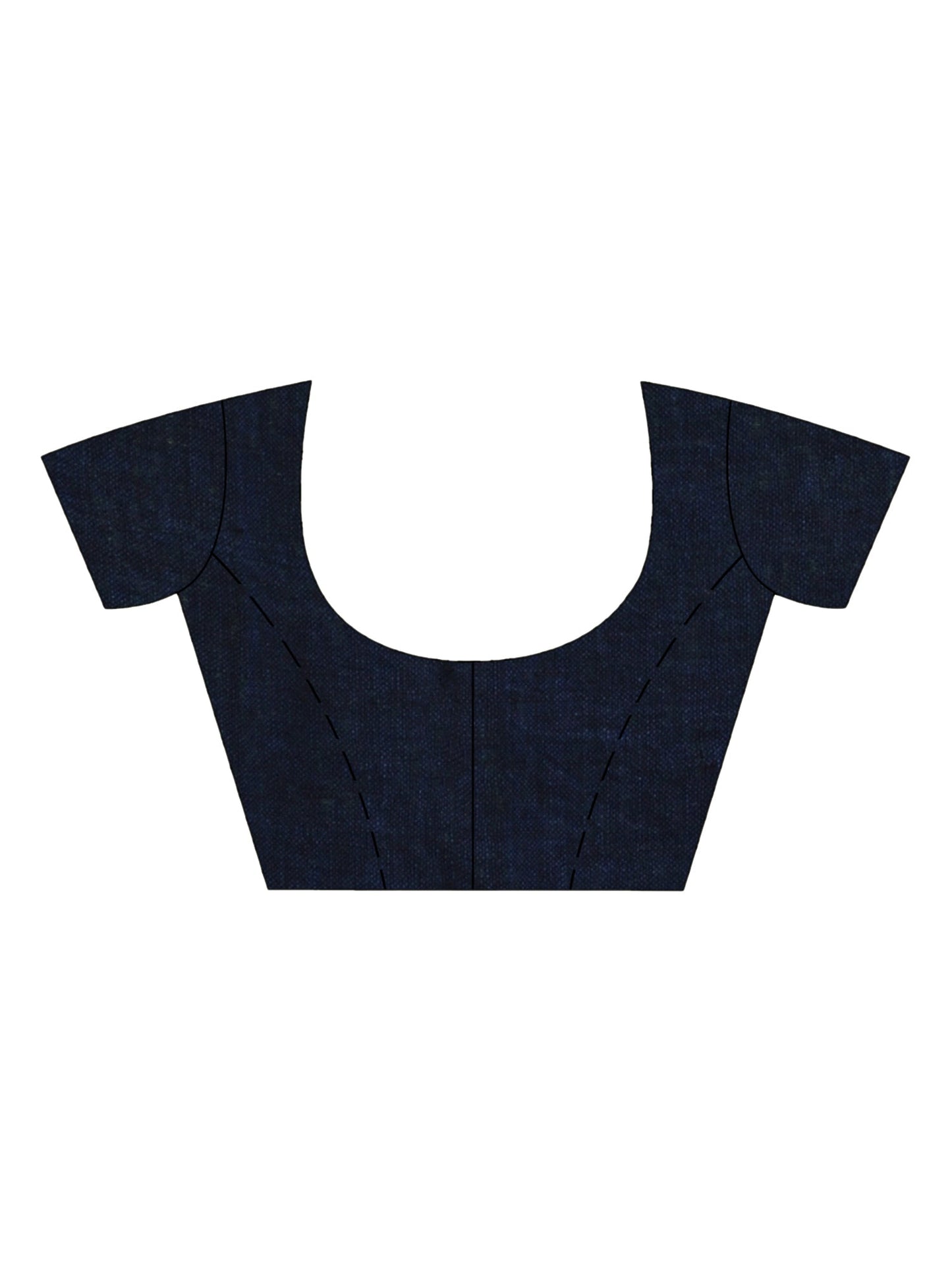 Women's Nevy blue linen harmonium design handloom saree