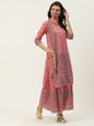 Women's Printed Straight Kurta Palazzo Dupatta Set