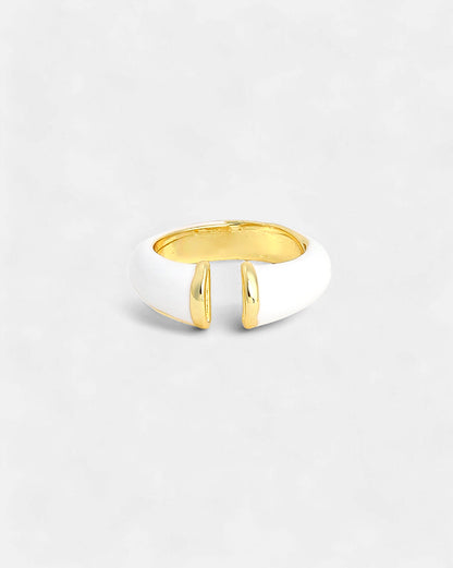 Women's Chalk White Plated Ring