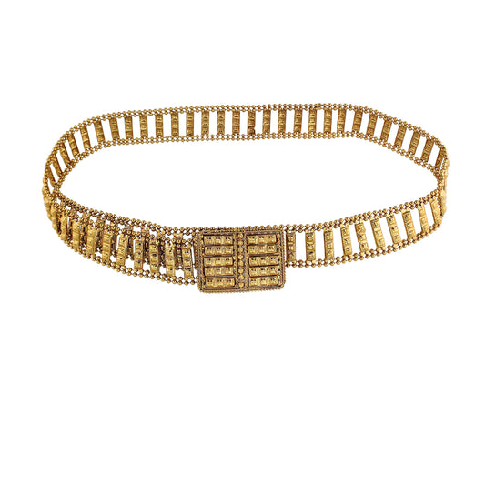 Women's 18k Gold Plated Ethnic Kundan Studded Kamarband