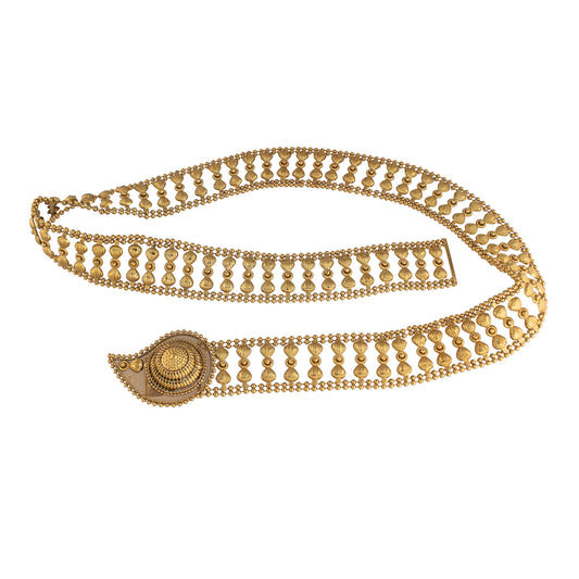 Women's 18k Gold Plated Ethnic Kundan Studded Kamarband