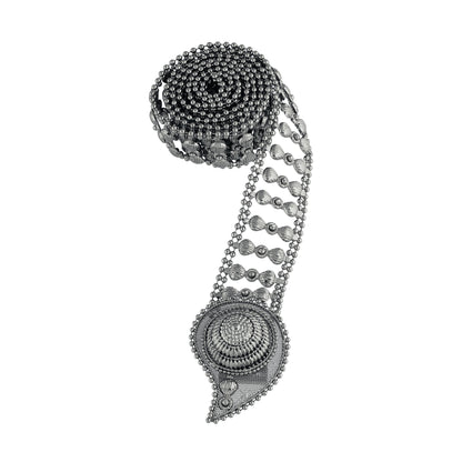 Women's 18k Gold Plated Ethnic Kundan Studded Kamarband