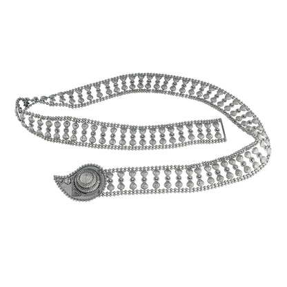 Women's 18k Gold Plated Ethnic Kundan Studded Kamarband