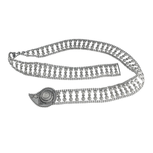Women's 18k Gold Plated Ethnic Kundan Studded Kamarband