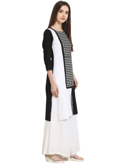 Women's Multi 3/4Th Sleeve Cotton Kurta