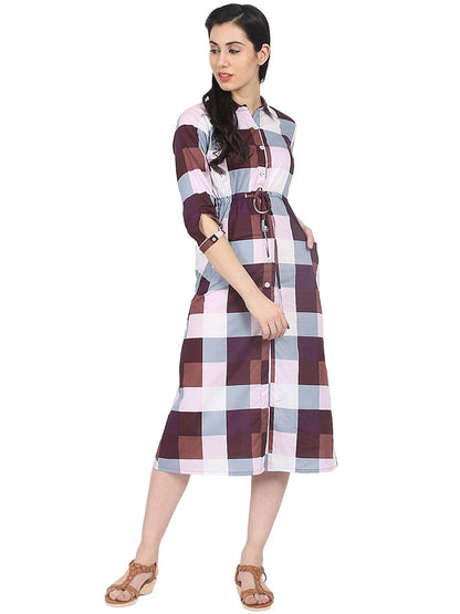 Women's A-Line Multicolor Dress