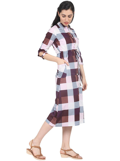 Women's A-Line Multicolor Dress