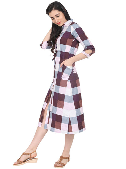 Women's A-Line Multicolor Dress