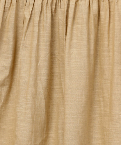 Women's Mustard Yellow 3//4Th Sleeve Hand Block Printed Kurta With Hand Block Printed Palazzo Set