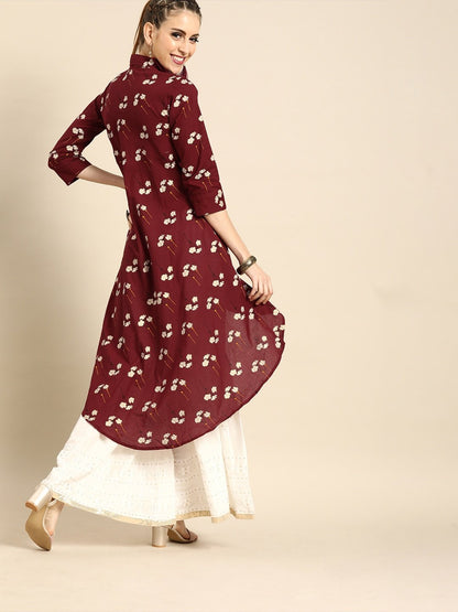 Women's Nayo Asymmetric Tunic With Front Tie-Up Detail
