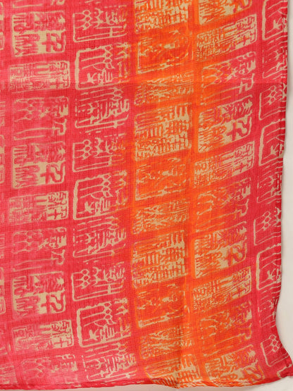 Women's Black & Pink Solid Kurta With Trousers & Dupatta