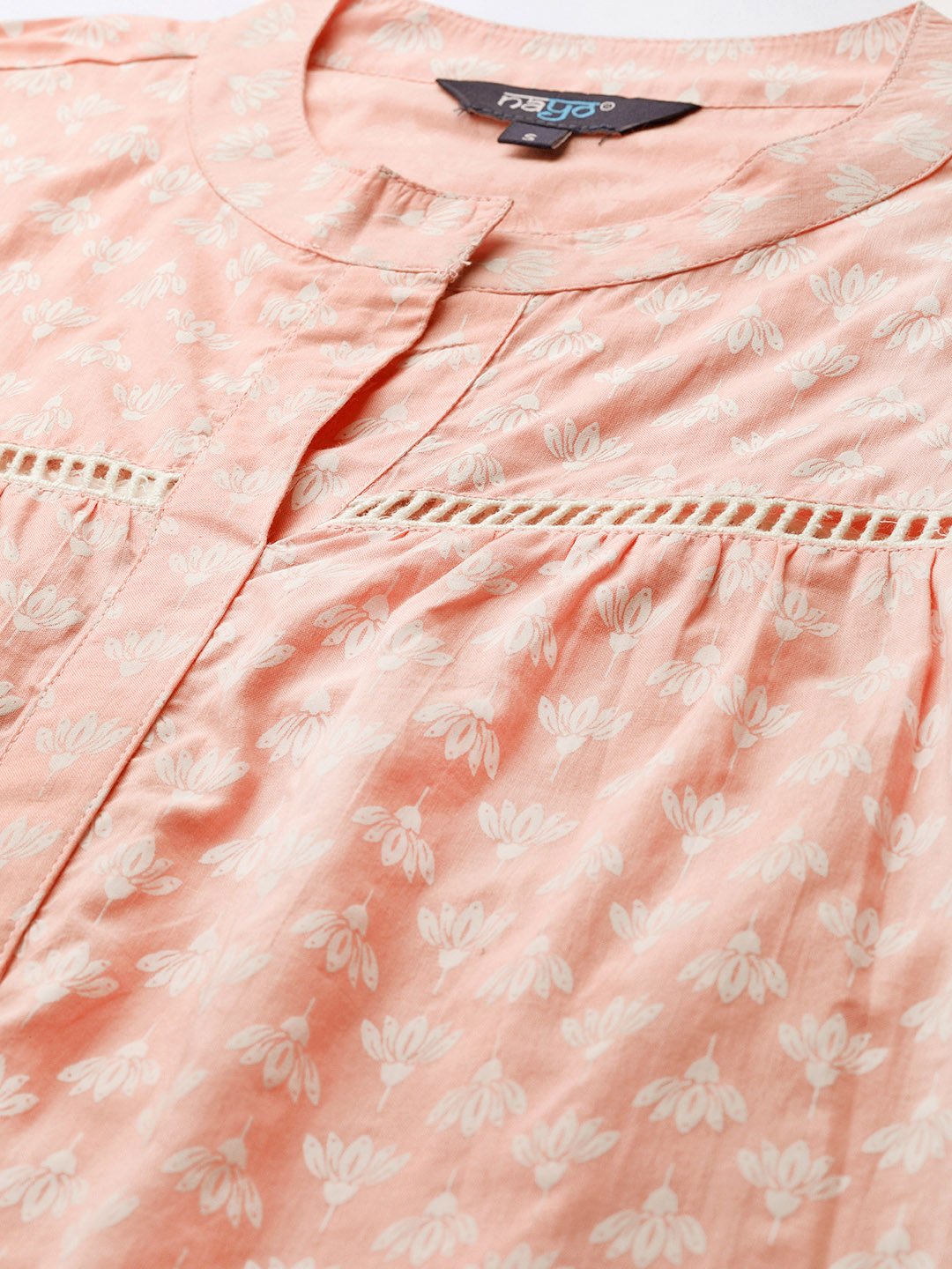 Women's Pink And White Tunic