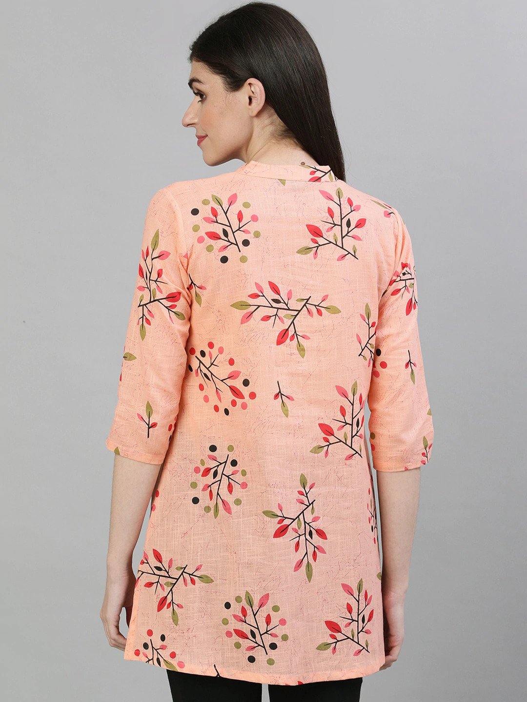 Women's Pastel Pink And Blue Pin-Tuck Tunic