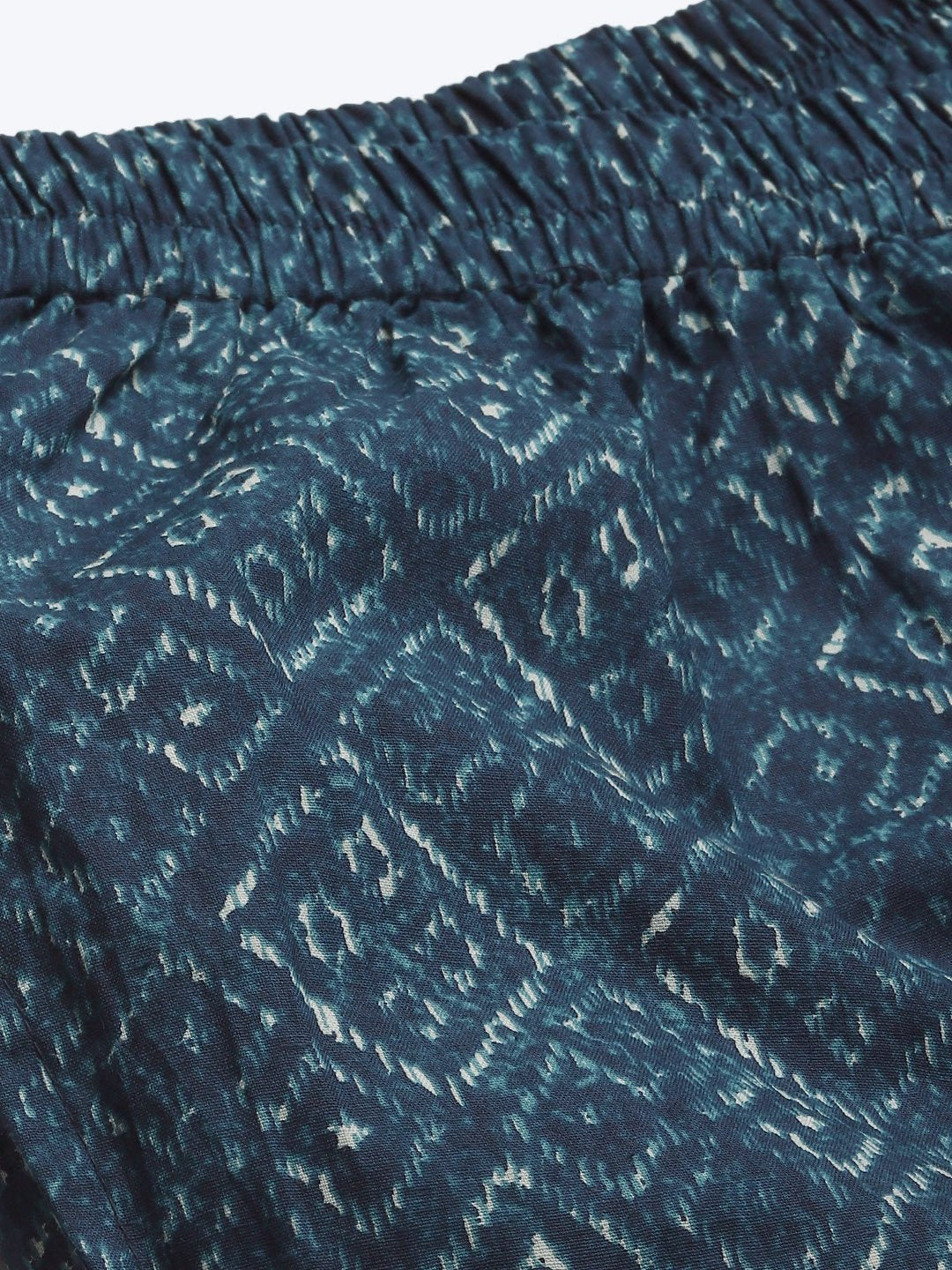 Women's Indigo Printed Night Suit
