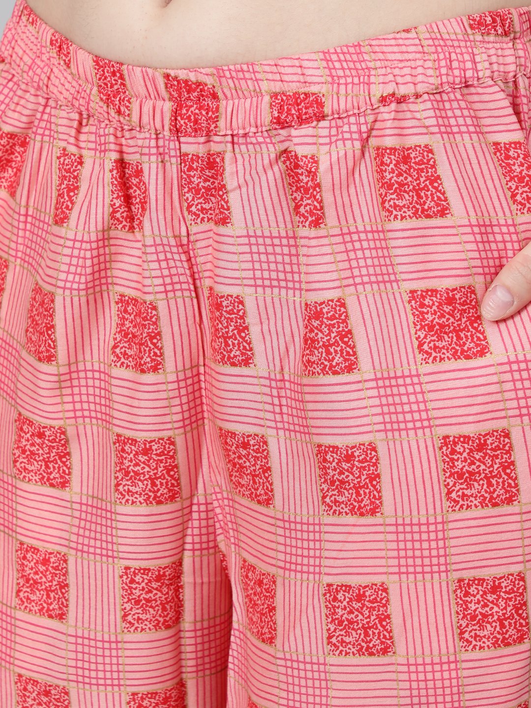 Women's Pink Printed Night Suit